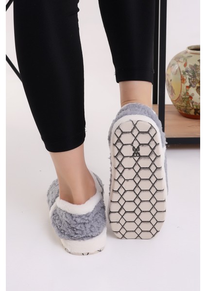 Pwr EB085 Kadın Peluş Kışlık Panduf Ev Ayakkabısı indirimleri