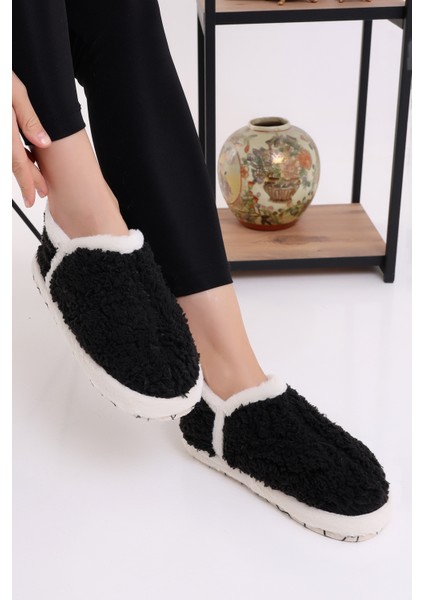 Pwr EB085 Kadın Peluş Kışlık Panduf Ev Ayakkabısı