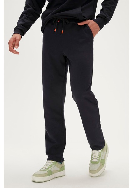 Plain Sweatpants Lacivert Erkek Eşofman Altı