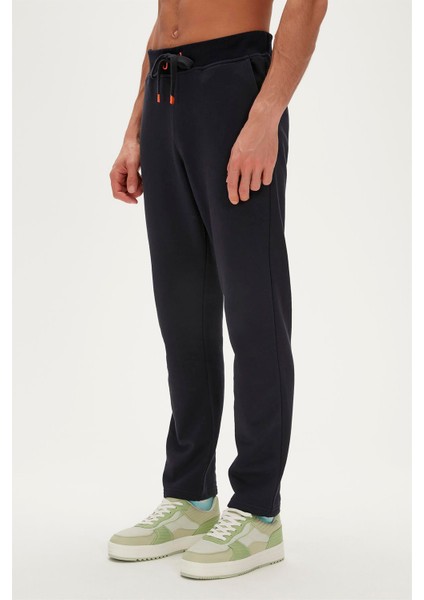 Plain Sweatpants Lacivert Erkek Eşofman Altı