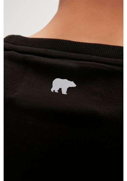 Reflect Bear Crewneck Siyah Erkek Sweatshirt indirimleri