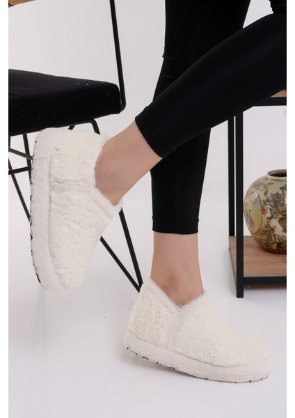 Pwr EB085 Kadın Peluş Kışlık Panduf Ev Ayakkabısı fırsatları