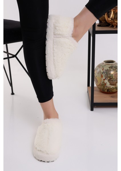 Pwr EB085 Kadın Peluş Kışlık Panduf Ev Ayakkabısı indirimleri