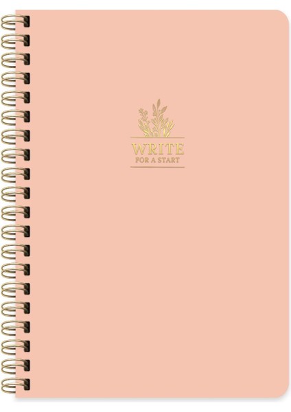 Write For A Start A5 Çizgili Spiralli Defter Somon