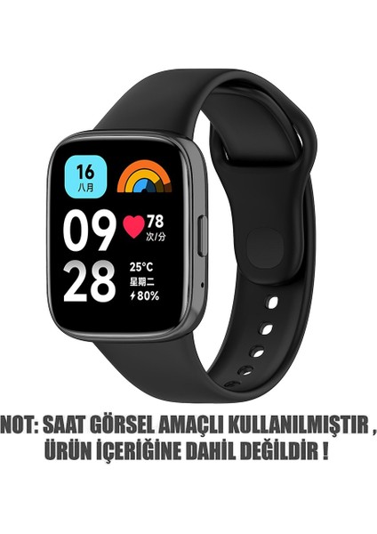 Xiaomi Redmi Watch 3 Active Kordon, Silicone Sport Band Siyah fiyatları