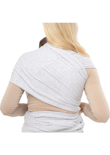 Wrap Sling - Pamuklu Esnek Bebek Taşıma Şalı - Yenidoğan Bebeklerin Ihtiyacı Olan Ten Teması ve M Pozisyonu