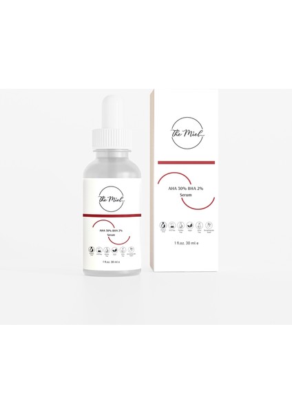 Aha 30% Bha 2% Canlandırıcı Kırmızı Peeling Cilt Bakım Serumu