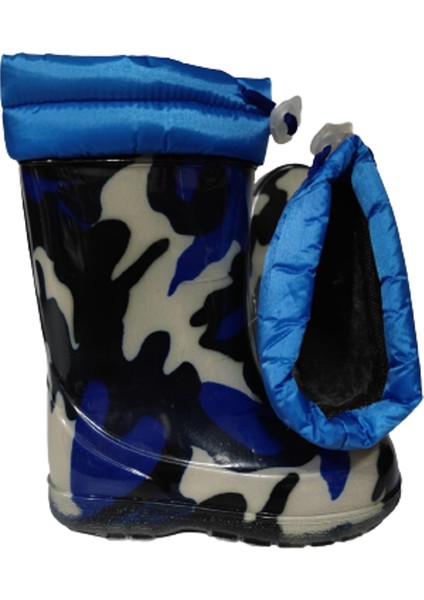 Erkek Çocuk Lacivert Yağmur İçi Yünlü Çizme fiyatları