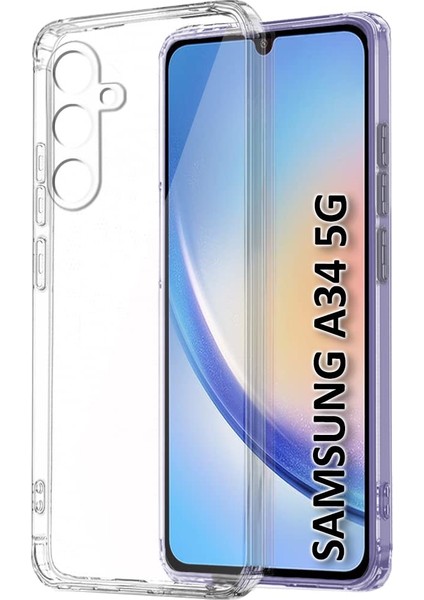 Samsung Galaxy A34 Kamera Korumalı Süper Silikon Kılıf