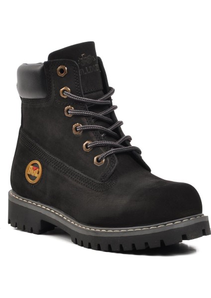 Bulldozer 220655 Siyah Nubuk Deri Unisex Bot