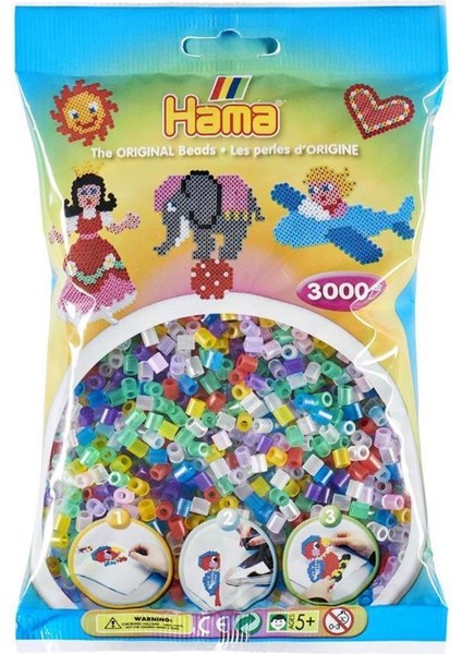 Midi Boncuk 3.000'lik -Karışık Şeffaf Renkler fiyatları