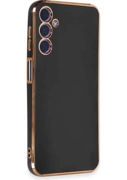 Samsung Galaxy M34 Kılıf Bark Parlak Kenarlı Silikon + Ekran Koruyucu