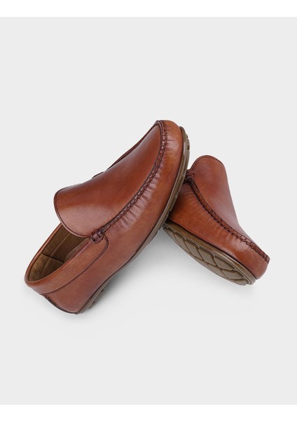 Deri Taba Erkek Loafer