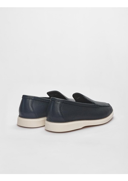 Deri Lacivert Erkek Loafer