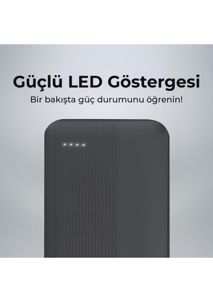 DLP2120 10000MAH 22.5W 2*usb-A ve Type-C Pd Üç Çıkışlı Qc 3.0 18W Huawei Supercharge Destekli Portatif Powerbank