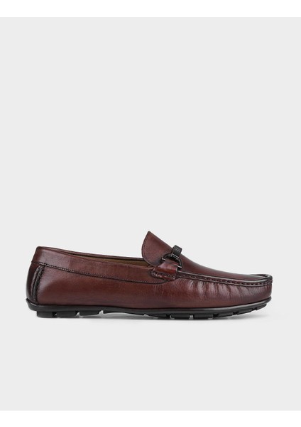 Hakiki Deri Kahverengi Erkek Loafer