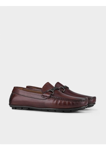 Hakiki Deri Kahverengi Erkek Loafer