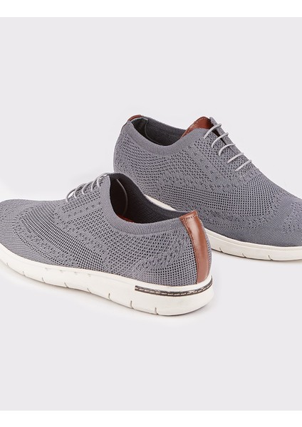 Triko Gri Bağcıklı Günlük Erkek Ayakkabı indirimleri