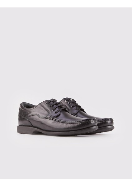 Erkek Bağcıklı Loafer Günlük Ayakkabı 121M236 Siyah