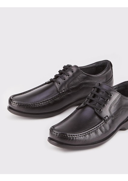 Erkek Bağcıklı Loafer Günlük Ayakkabı 121M236 Siyah