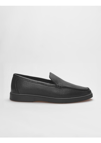 Deri Siyah Erkek Loafer