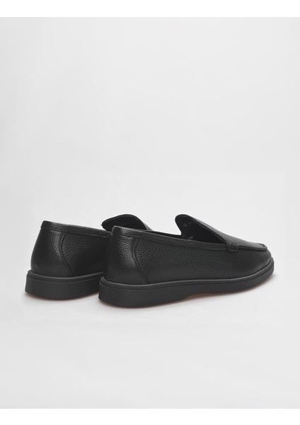 Deri Siyah Erkek Loafer