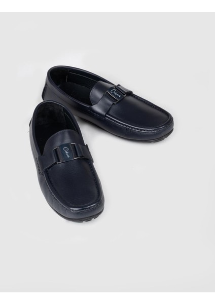 Özel Tasarım Blue Comfort Erkek Deri Loafer Ayakkabı 010M8332 Lacivert fırsatları