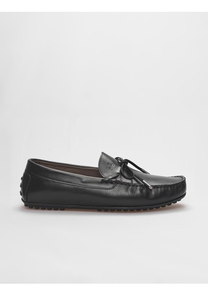Deri Siyah Erkek Loafer