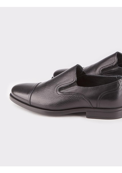 Hakiki Deri Siyah Özel Tasarımlı Erkek Günlük Ayakkabı indirimleri