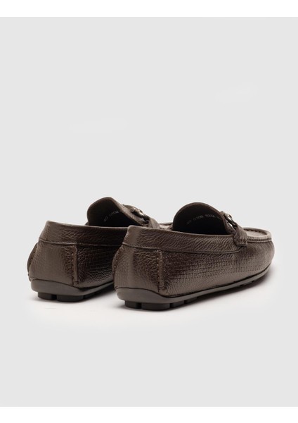 Erkek Lazer Detaylı Loafer Günlük Ayakkabı 010M823A Kahve