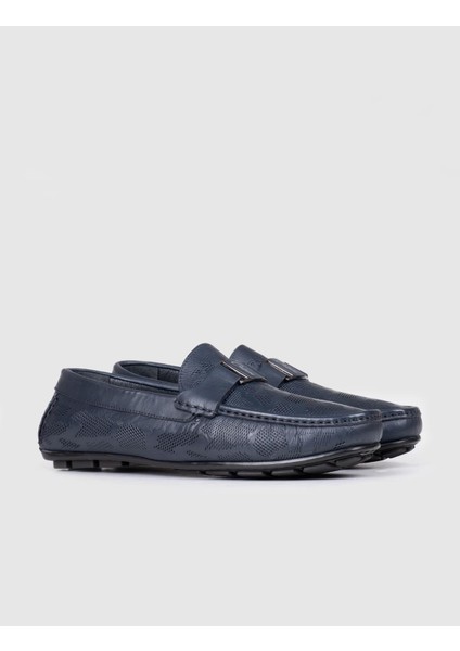 Özel Tasarım Blue Comfort Erkek Deri Loafer Ayakkabı 010M8332I Lacivert fiyatları