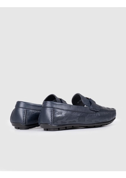 Özel Tasarım Blue Comfort Erkek Deri Loafer Ayakkabı 010M8332I Lacivert modelleri