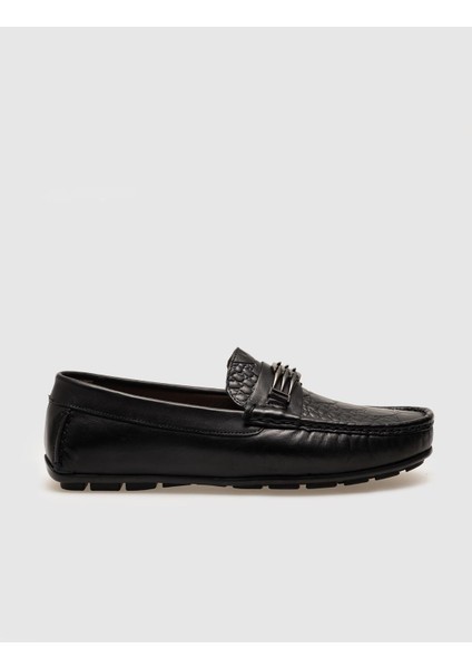 Deri Siyah Erkek Loafer