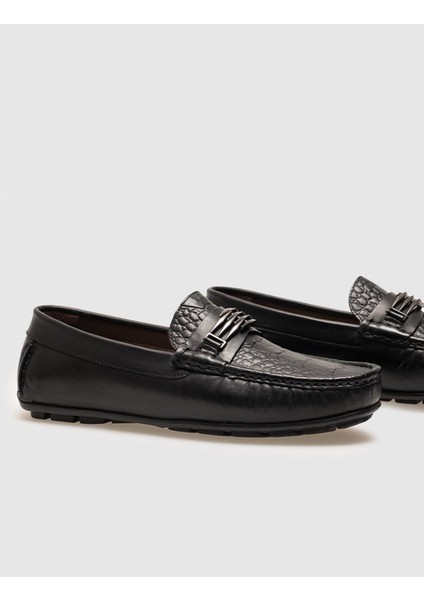 Deri Siyah Erkek Loafer