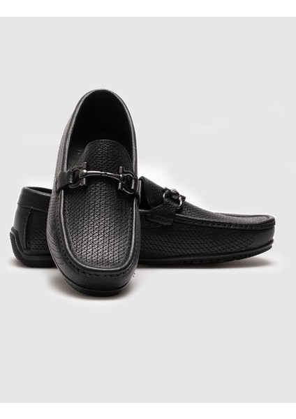 Hakiki Deri Siyah Erkek Loafer fırsatları