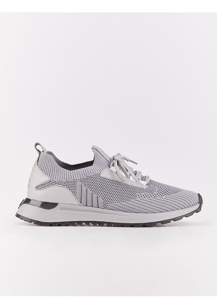Sperlonga Triko Örme Sneaker Spor Erkek Ayakkabı H-1777 Koyu Gri