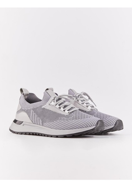 Sperlonga Triko Örme Sneaker Spor Erkek Ayakkabı H-1777 Koyu Gri
