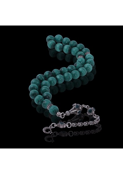 Küre Kesim Malakit Taşı Tesbih T-0845 modelleri