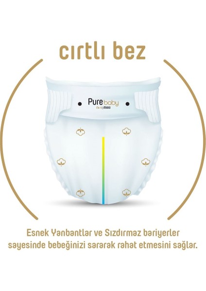 Sleepy Pure Baby Organik Bebek Bezi 2li Jumbo 3 Beden 4-10 Kg 56 Adet