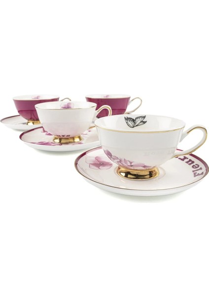 Pinky 4'lü Çay Fincanı Seti