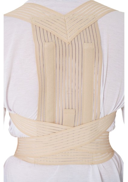 Dik Durma Korsesi Bej Renk Engelleyici Sırt Korsesi