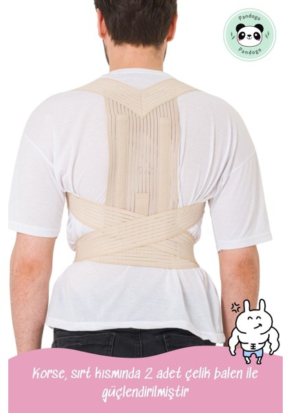 Dik Durma Korsesi Bej Renk Engelleyici Sırt Korsesi fiyatları