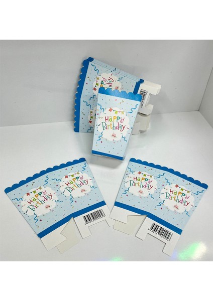 Pembe Happy Bırthday Mısır Kutusu