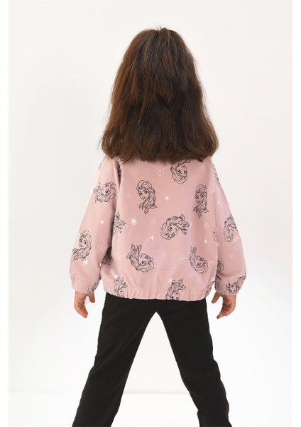 Kız Çocuk Baskılı Oversize Sweatshirt