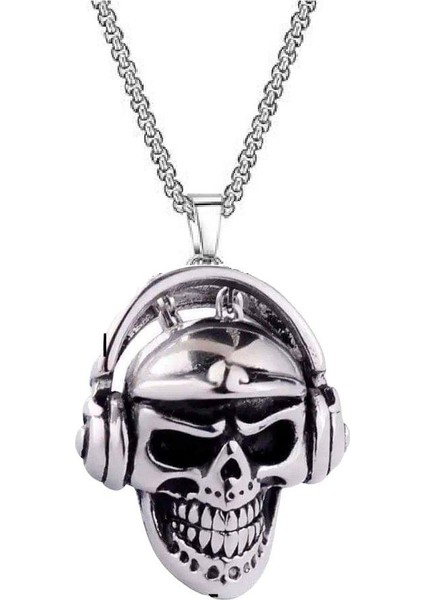 Kuru Kafa Dj Kulaklık Gotik Kolye modelleri