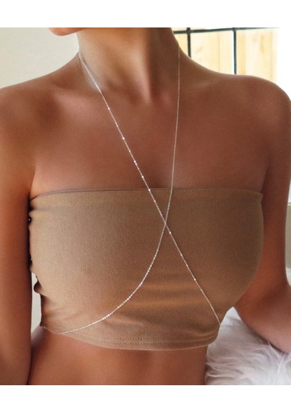925 Ayar Gümüş x Basic Body Chain - Vücut Zinciri - Bel Zinciri- Denizde Kullanılabilir