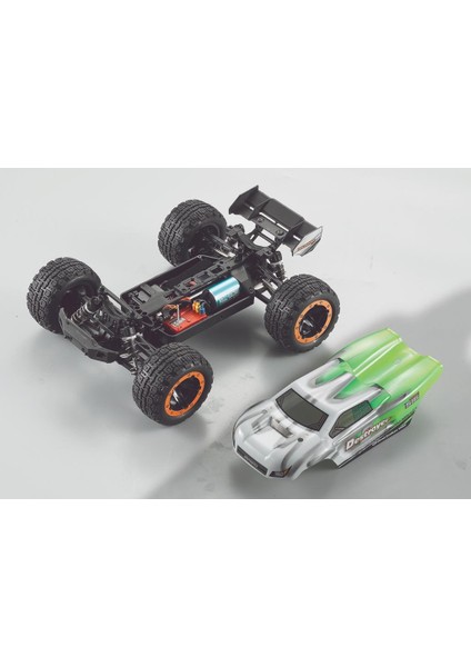 Haıboxıng Rc 1/16 Destroyer 45KM+ Sürat Uzaktan Kumandalı Model Rc Model Araba Rtr Elektrikli 4WD Brushless Fırçasız Truggy Truck (Yeşil) + 1000 Mah 7.4V 2s 30C Lipo Batarya