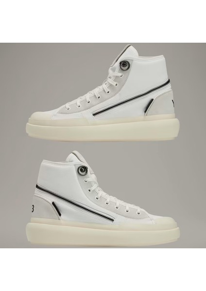 Y-3 Yohji Yamamoto Ajatu Court High Bogazlı Beyaz Unisex Ayakkabı GW8619