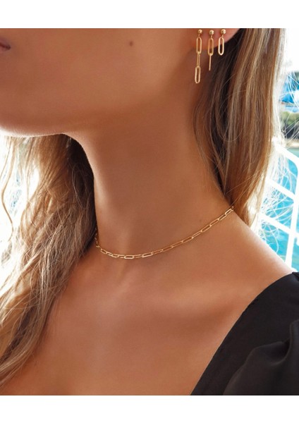 925 Ayar Gümüş Ataç Zincir Kolye - Korumalı Kararmaz Ayarlanabilir modelleri