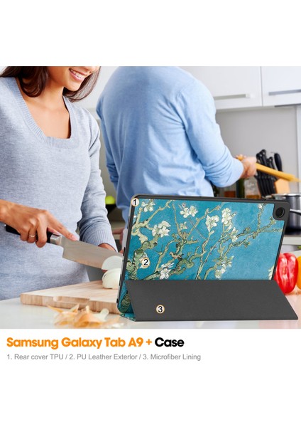 Samsung Galaxy Tab A9 Plus 2023 Için Darbeye Dayanıklı Tablet Kılıfı (Yurt Dışından)